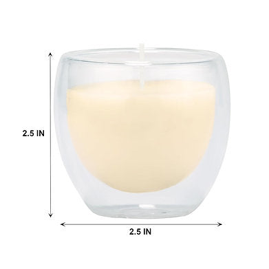 Double Walled Soy Wax Premium Dual Serenity Scented Candle Balsam Cedar