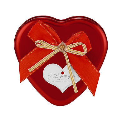 Luxury Heart Shaped Box Premium Soy Wax Scented Candle White Rose Oudh