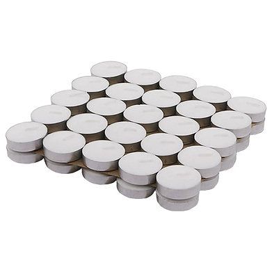 Paraffin Wax Candles Tea Lights, Unscented ( 2.5hr ) (Set of 50)