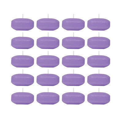 Floating Nuggets Small Candles Pack of 20 Decorative Candles (Purple)