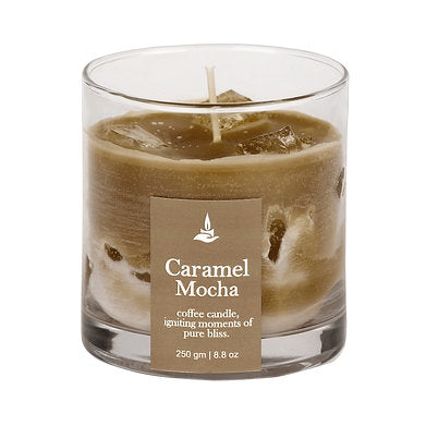 Caramel Mocha Coffee Scented Candle Paraffin Wax and Gel Wax (Caramel Mocha)
