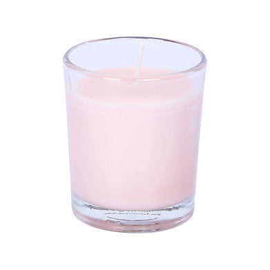 Scented Votive Glass Candles Set of 3 , 100% Natural Soy Wax (White SAGE)
