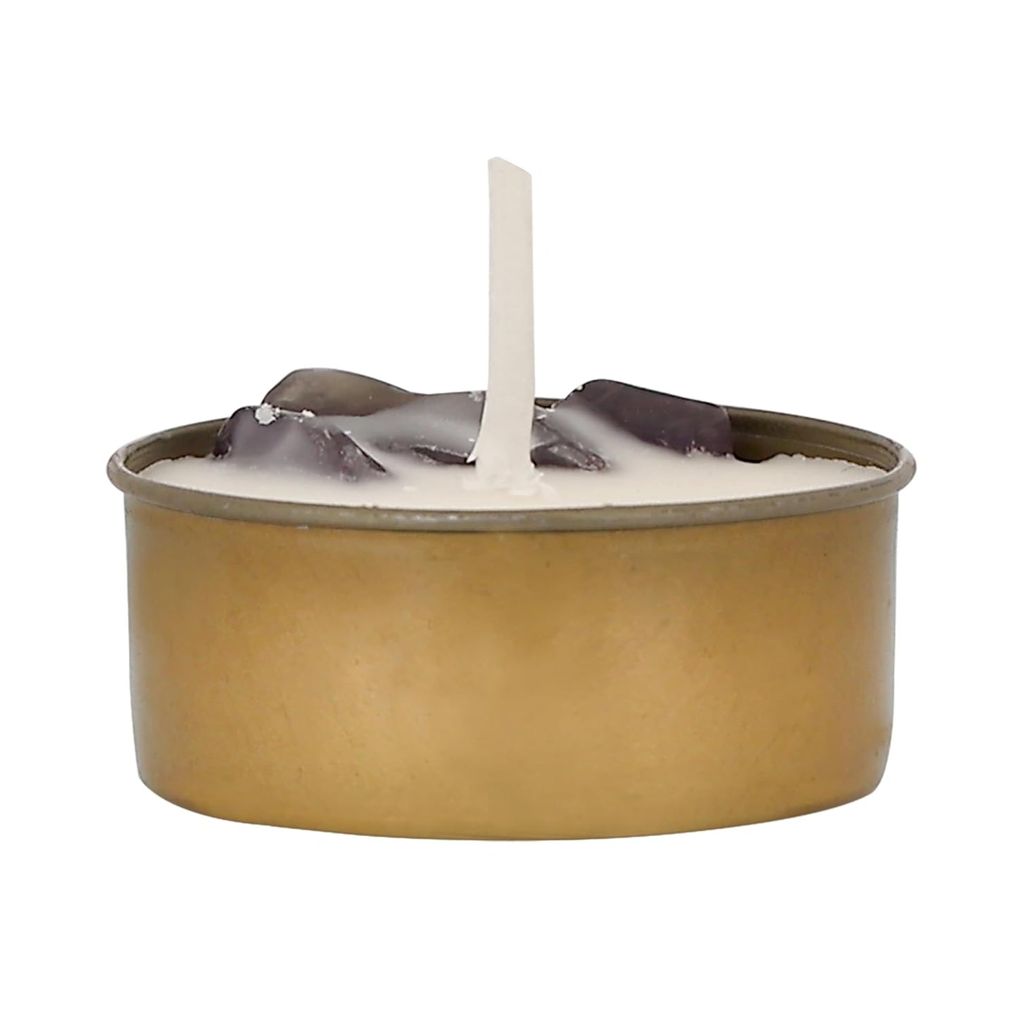 PROSPERRO LUMO by Parkash Candles Sacred Flames Scented Tealight Candles – 25 Healing Soy Wax Candles with Crystals – Aromatherapy & Manifestation (AMATHISYT)
