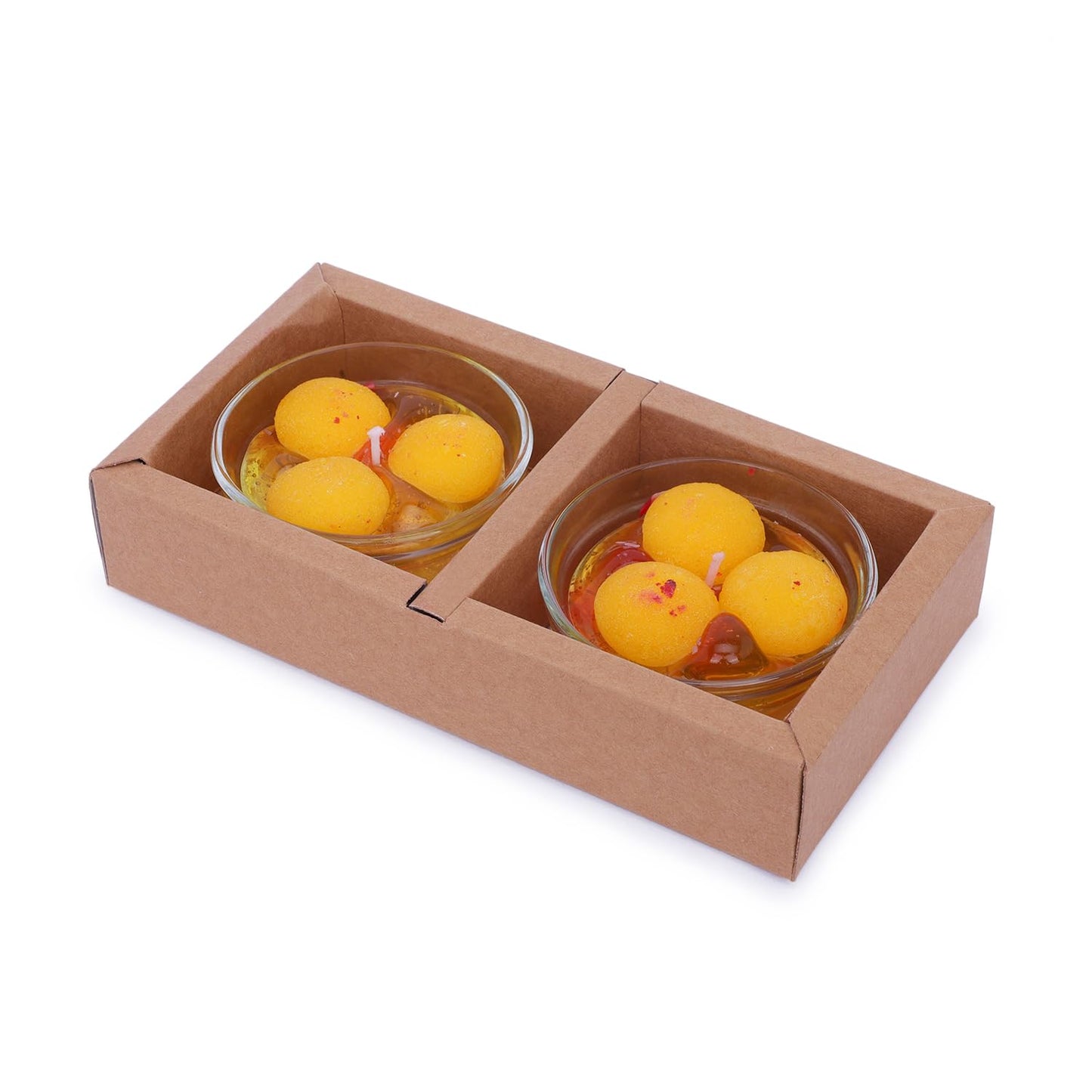 Prosperro Lumo by Parkash Candles Premium Raj Bhog Candle || Hand Poured || Raj Bhog Candles || Decorative Candle 100% Paraffin Wax || Set of 2 - Unscented