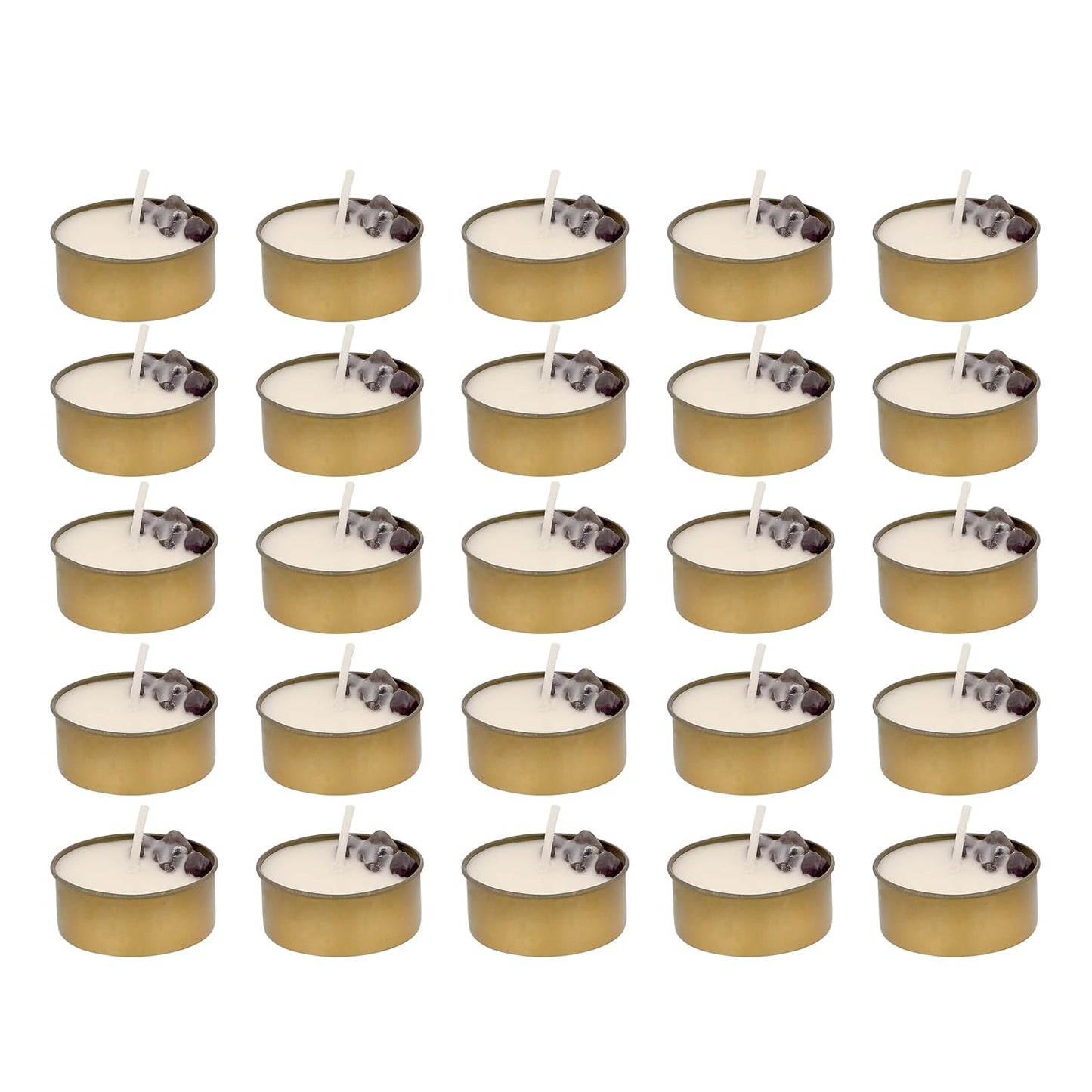 PROSPERRO LUMO by Parkash Candles Sacred Flames Scented Tealight Candles – 25 Healing Soy Wax Candles with Crystals – Aromatherapy & Manifestation (AMATHISYT)