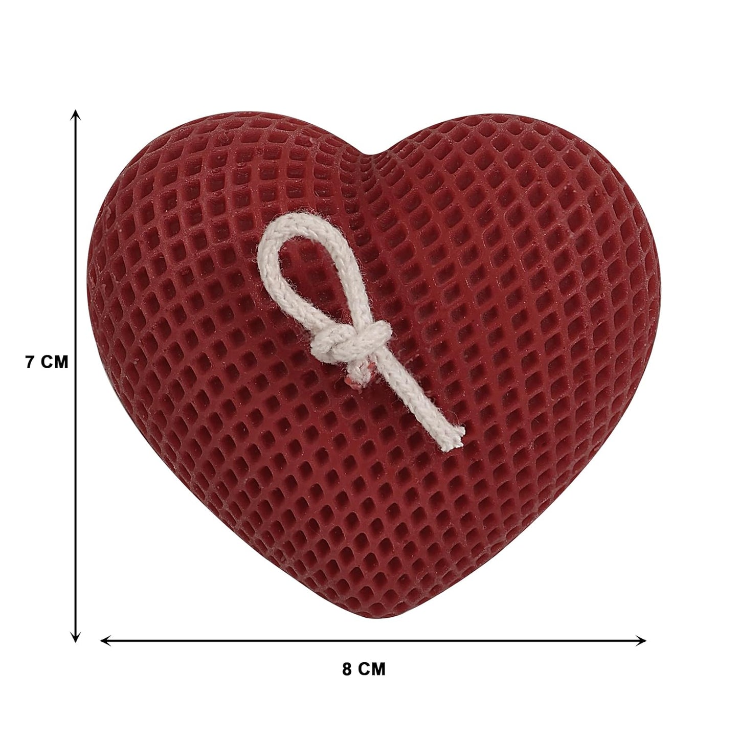 PROSPERRO LUMO by Parkash Candles Premium Paraffin Wax Rose Fragranced Braided Heart Shaped Candle || Valentine's Day || Home Decor