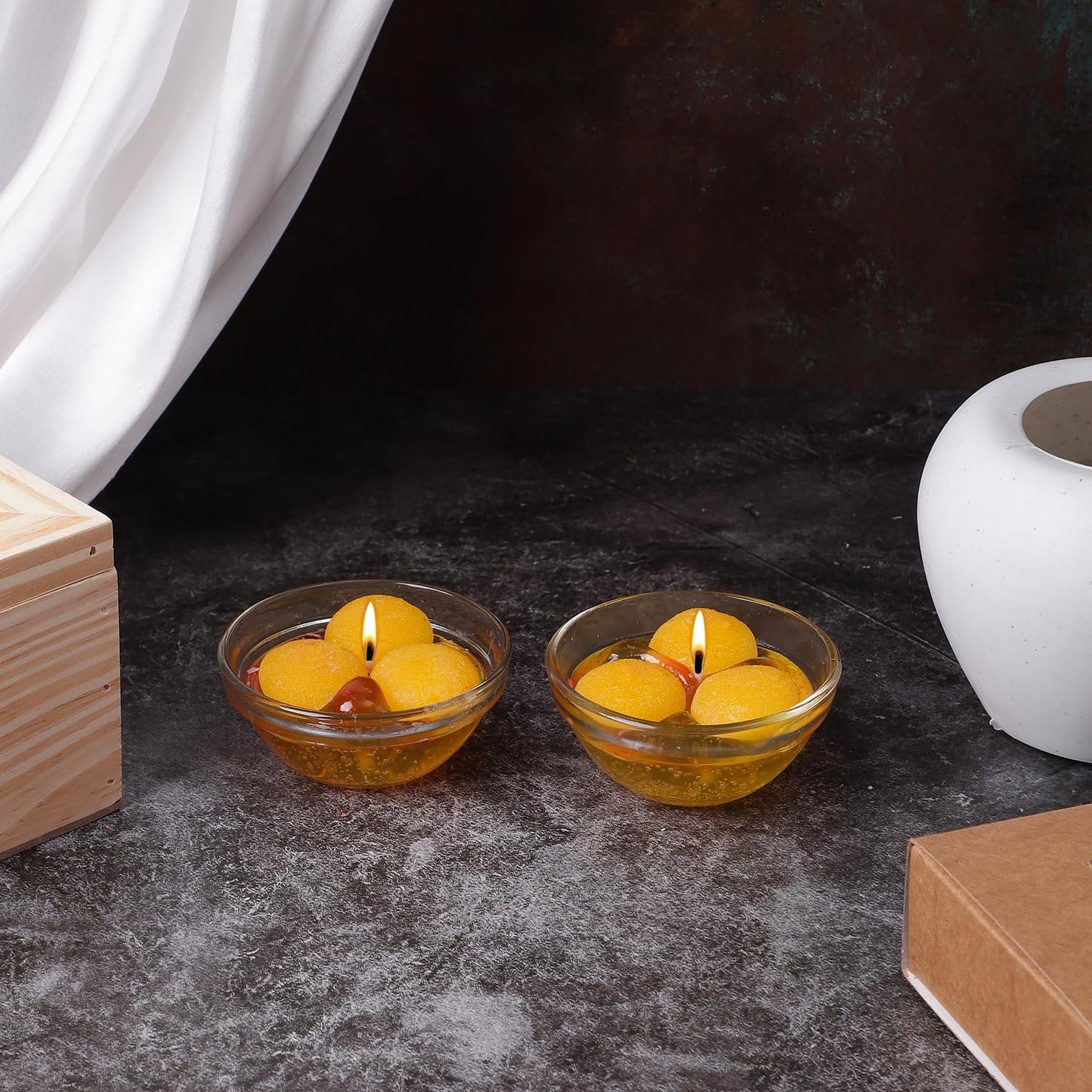 Prosperro Lumo by Parkash Candles Premium Raj Bhog Candle || Hand Poured || Raj Bhog Candles || Decorative Candle 100% Paraffin Wax || Set of 2 - Unscented
