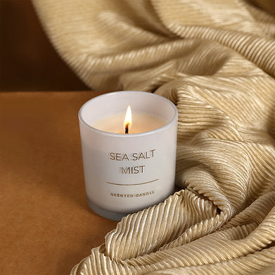 Premium Scented Soy Wax Jar Candles || Home Décor (SEA Salt Mist)