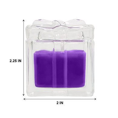 Organic Aroma Glass Jar Paraffin Wax Candle Luxury Fragrance Purple - Dare