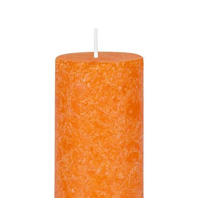 Set of 3 Fragrance Pillar Candles Marble Finish (Sandalwood Fragrance)