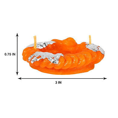 Premium Kaju Katli Unscented Candle Barfi-Shaped Paraffin Wax Pack of 2