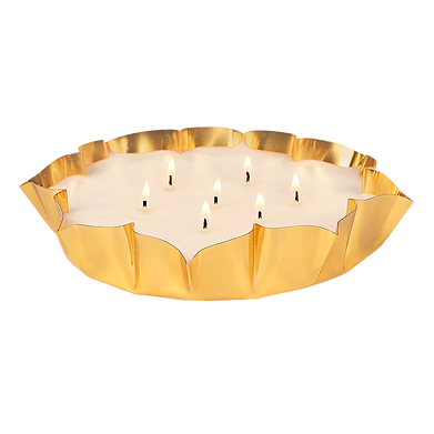 Luxury 7 Wick Premium Soy Wax Scented Large Bowl Candle White Oud & Jasmine