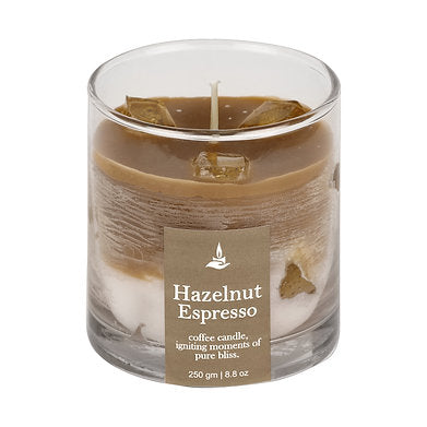 Caramel Mocha Coffee Scented Candle Paraffin Wax and Gel Wax (Hazelnut Espresso)