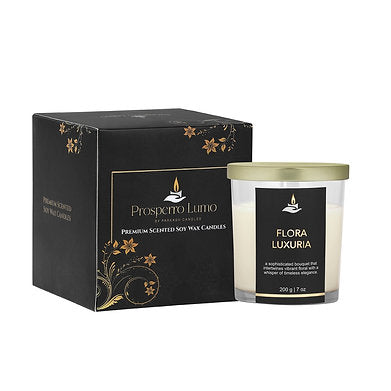 Premium Votive Jar Scented Soy Wax Candle (Flora LUXURIA)