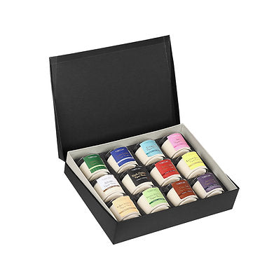 Luxury Serenity Collection Scented Crystal Jar Premium Candle Set of 12
