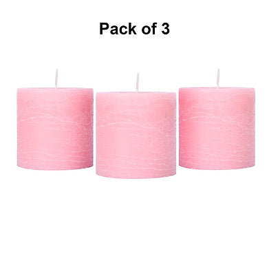 Set of 3 Scented Pillar Candles , (White SAGE)