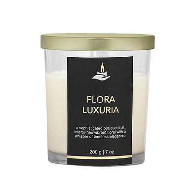 Premium Votive Jar Scented Soy Wax Candle (Flora LUXURIA)