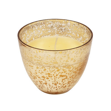 Hand Poured Golden Glass Scented Candle