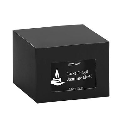 Scented Soy Wax Crystal Jar Candle 140 gm 25-30 Hrs (Luxe Ginger Jasmine Melody)