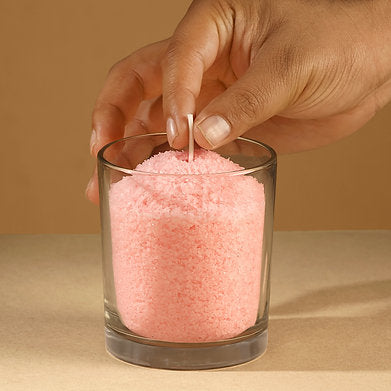 Luxury Powder Candles - Refillable Sand Wax with 20 Wicks (Unscented)
