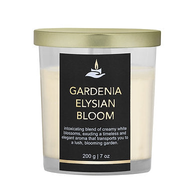 Premium Votive Jar Scented Soy Wax Candle (Gardenia Elysian Bloom)