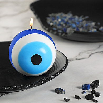 Parkash Candles Blue Evil Eye Candle Gift (Evil Eye Ball - Blue)