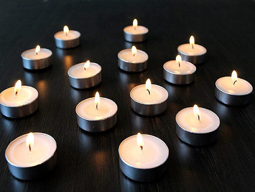 Paraffin Wax Unscented Tealights Pack of 10