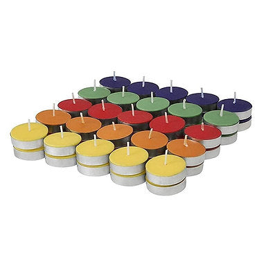 Paraffin Wax Candles Tea Light (Tealights Multicolor 50)