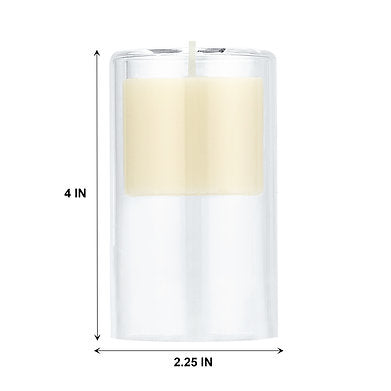 Double Layer Small Glass Hanging Soy Wax Premium Scented Candle Miz Arab