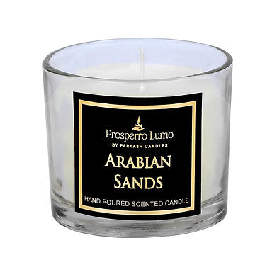 Soy Wax Scented Glass Set of 2 with Premium Fragrance Arabian Sands