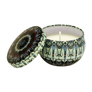 Floral Tin Soy Wax Premium Scented Candle Set of 4 Home Décor (Multicoolor)