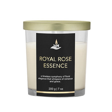 Premium Votive Jar Scented Soy Wax Candle (Royal Rose Essence)