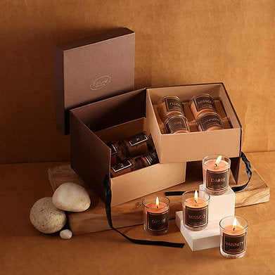 Luxury Premium Scented, 8 Votive Glass Gift Set