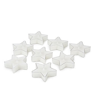Star Shaped T Light Set of 8,| Scented (White - Jasmine)
