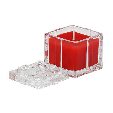 Organic Aroma Glass Jar Paraffin Wax Candle Luxury Fragrance Red - Vannity