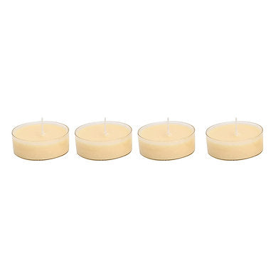 Scented Premium Soy Wax Jumbo Tealights Pack of 4 , (Oud Wood)