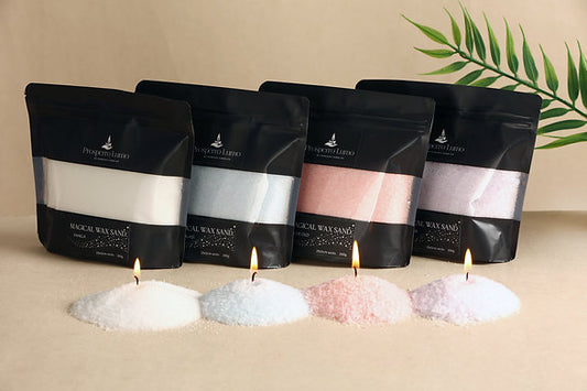 Luxury Powder Candles - Refillable Sand Wax with 20 Wicks (Rose Oudh)