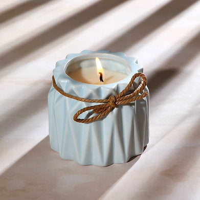 Organic Aroma Ceramic Soy Wax Jar Candle Luxury Fragrance Sea Salt