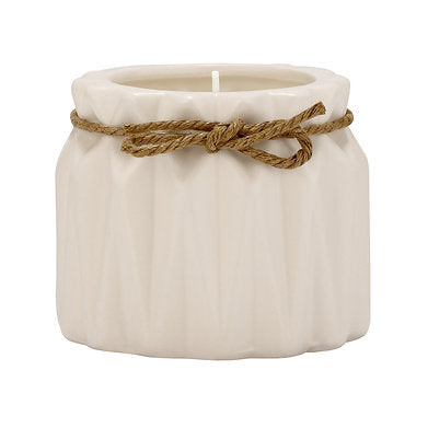 Organic Aroma Ceramic Soy Wax Jar Candle Luxury Fragrance White Oudh
