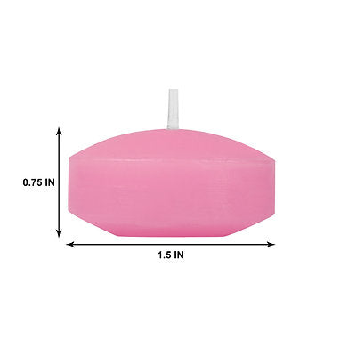 Floating Nuggets Small Candles Pack of 20 Decorative Candles (Pink)