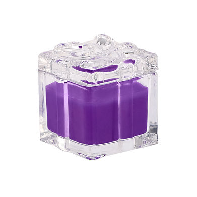 Organic Aroma Glass Jar Paraffin Wax Candle Luxury Fragrance Purple - Dare