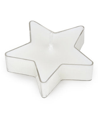 Star Shaped T Light Set of 8,| Scented (White - Jasmine)