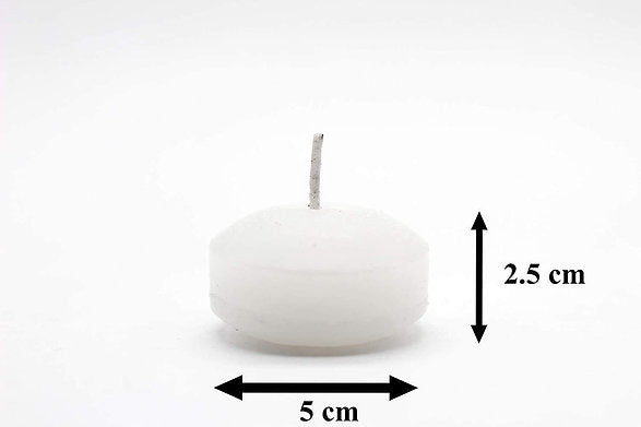 Floating Candles || Nuggets || Small White Candle || Pack of 20 ||