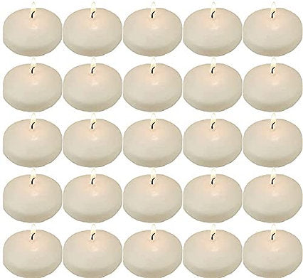 Floating Candles || Nuggets || Small White Candle || Pack of 20 ||