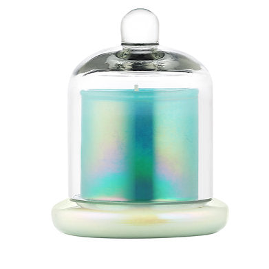 Glaide Fragrance Aqua Blue Bell Jar Candle|| Home Decoration (100% Soy Wax)