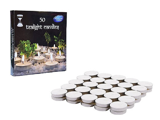 Wax Tealight Candles, Pack of 50 CD-109
