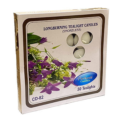 Paraffin Wax Candles Tea Lights, Unscented ( 2.5hr ) (Set of 50)