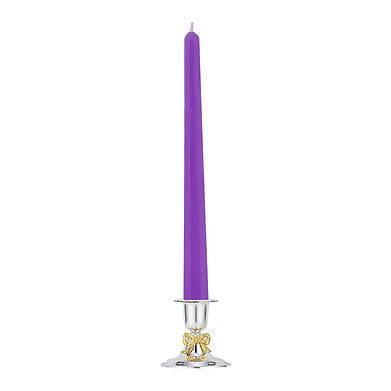 Parkash Candles Unscented Dripless Taper Candles Set of 4 Paraffin Wax (Purple)