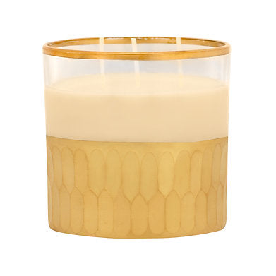 Premium Scented Golden Base 3 Wick Soy Wax Big Jar Candle Allure of Dubai