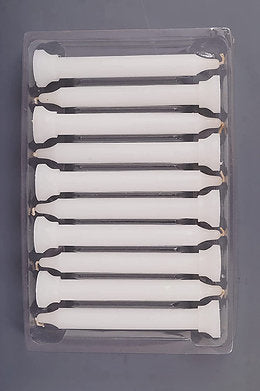 Candles Plain White Stand Candle (10 Candles) ( 5 hrs+), Small